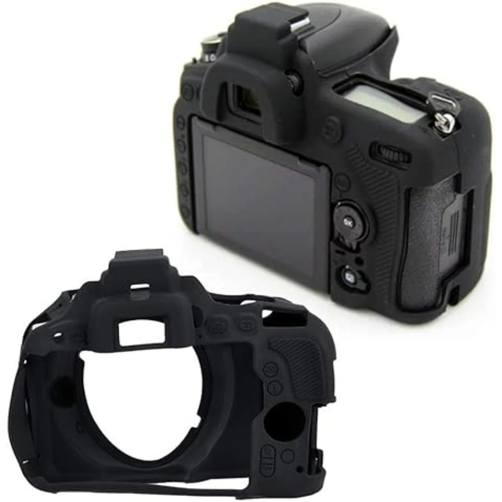 

For Nikon D5500/D5600 Camera Bag Soft Silicone Protective Cover Housing Rubber Body Skin + Tempered Glass LCD Protective Film