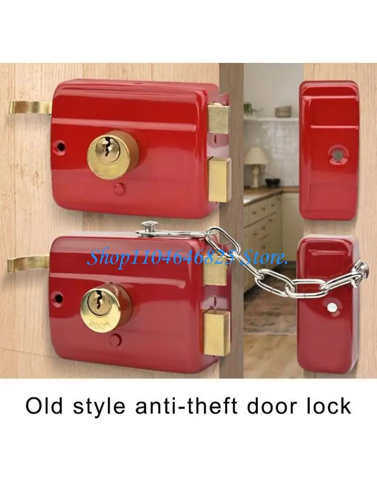 

Secure Antique Look Iron Door Lock not Theft Door Lock for Property protections
