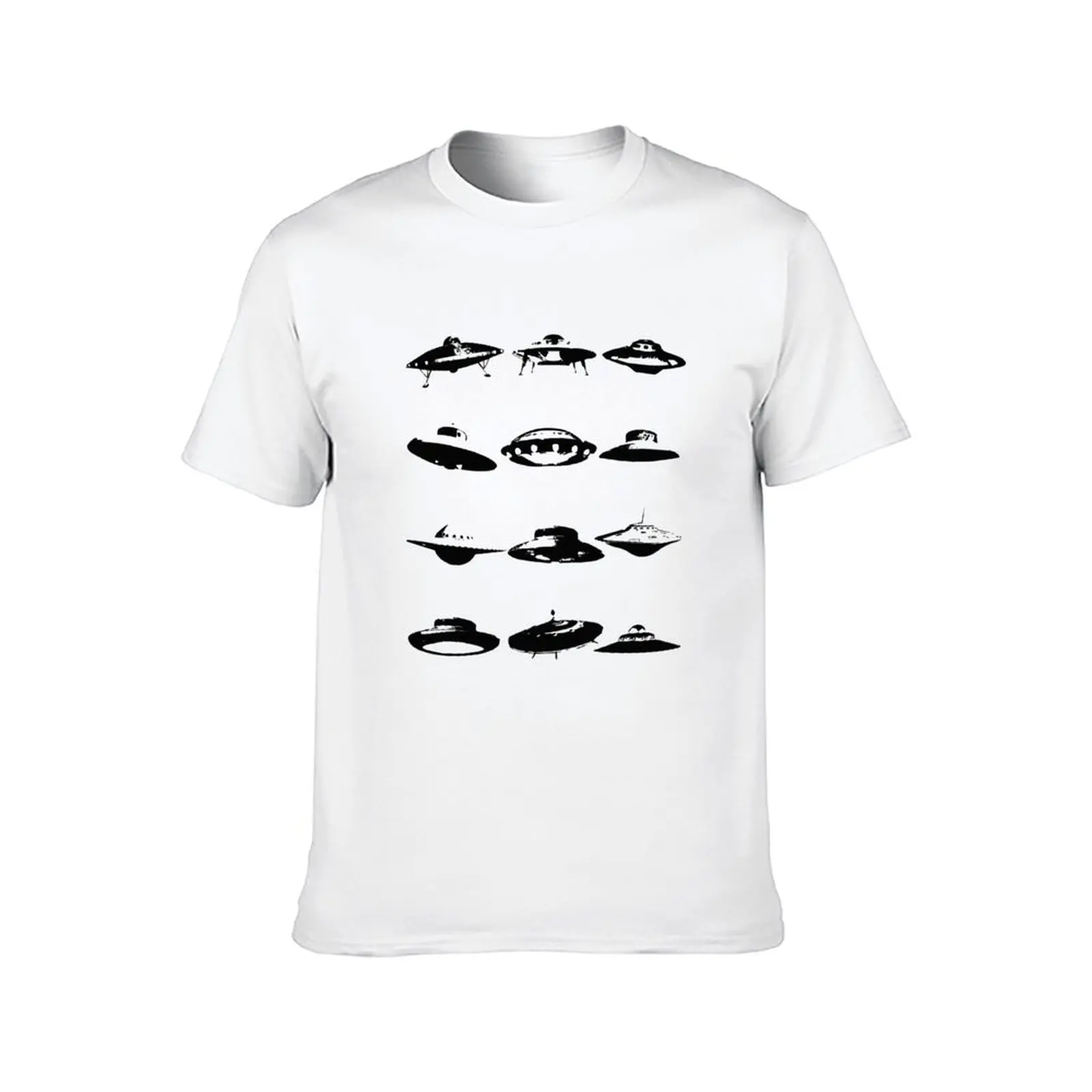 Watch the Skies (white background) T-Shirt croswit shirt man vintage graphic tee t shirts men