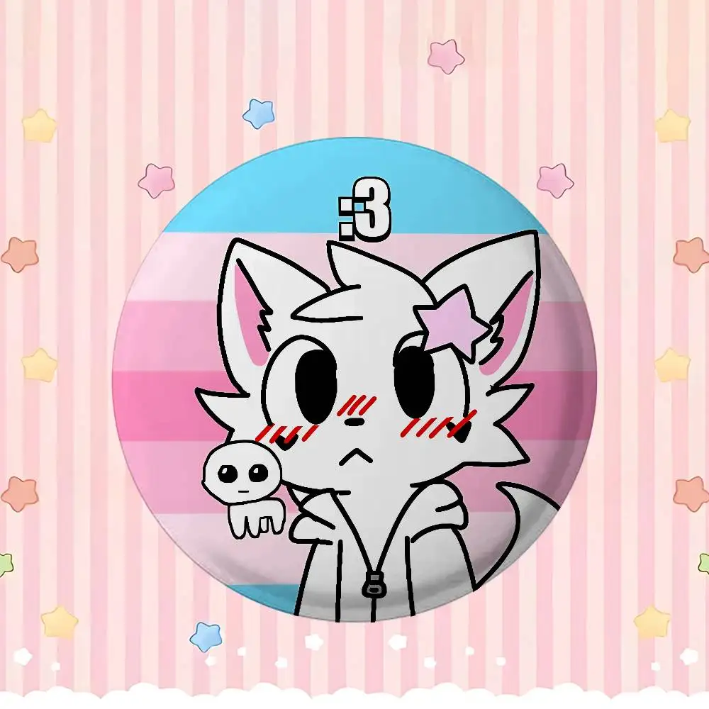 B-Boykisser Silly Cat Badges Fans' Cartoon Lapel Pins Brooch Emblem Trinkets Gifts Folks Backpack Decor Jewelry Pieces