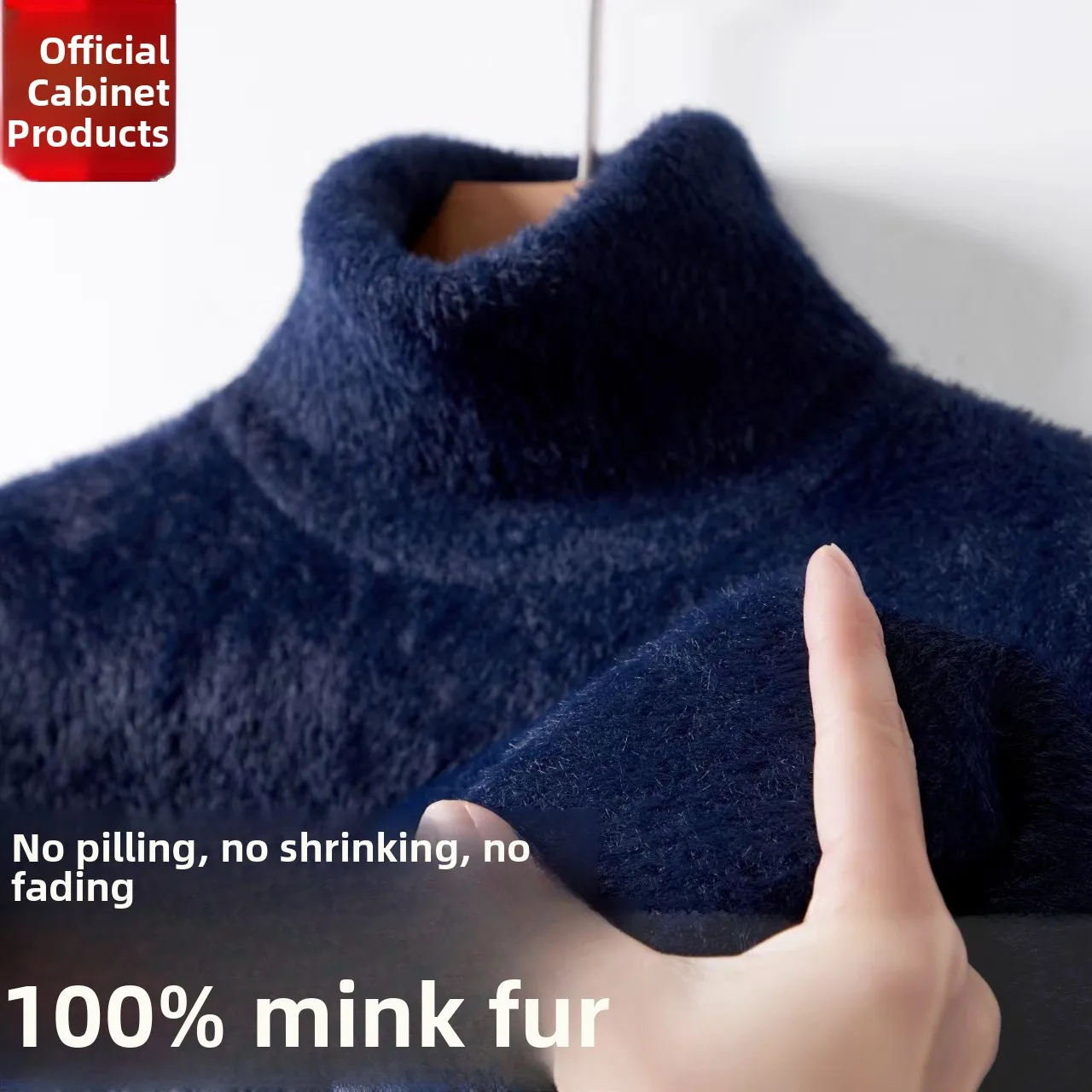 

Eordos Thiened шерстяной вязаный свитер мужской повседневный с высоким воротником среднего возраста зимний Faion Busin повседневный длинный топ све