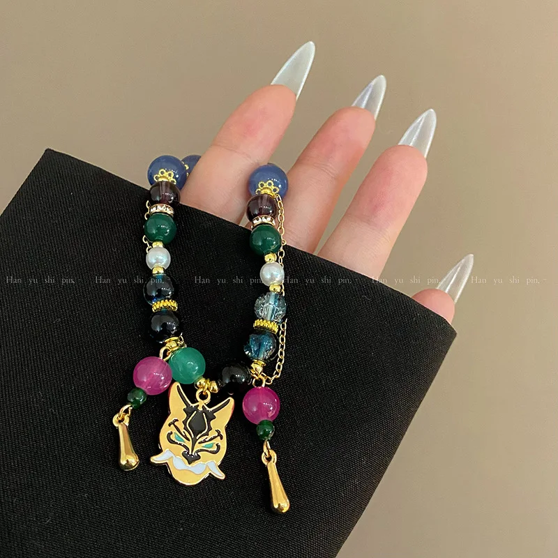 Anime Game Genshin Impact Xiao Cosplay Bracelet Unisex Beads Pendant Bracelets Jewelry Accessories Gifts