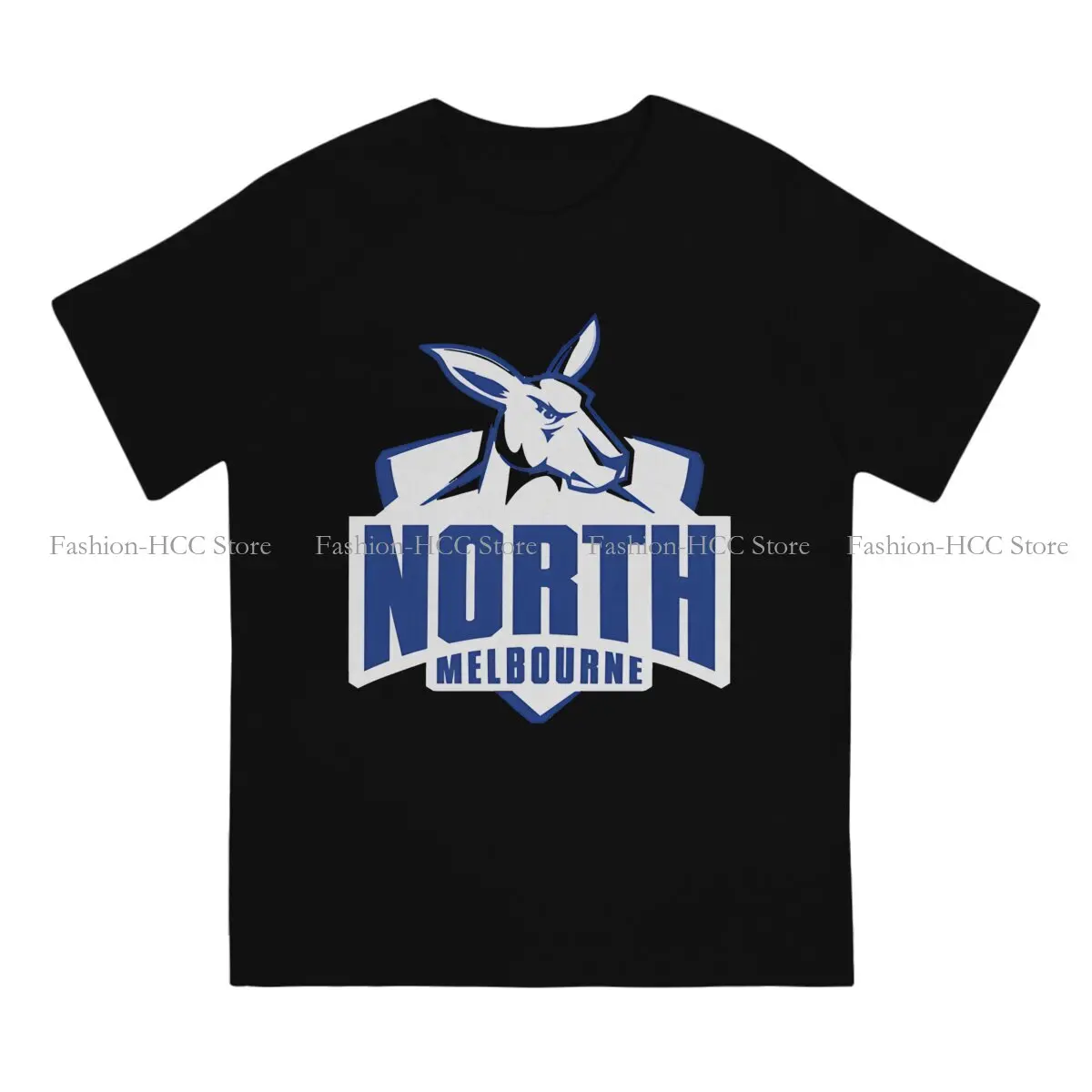 North Melbourne  Kangoroo  Football Club Round Collar TShirt Australian Kangaroo Pure Cotton Basic T Shirt