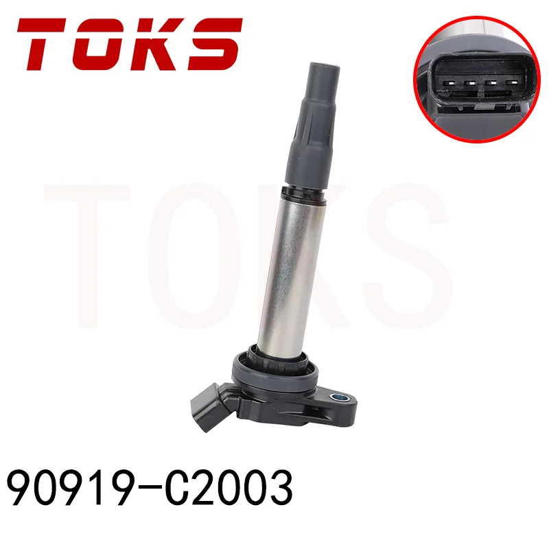 

TOKS 90919-C2003 Ignition Coil for Toyota YARIS VIOS COROLLA AURIS PRIUS AVENSIS RAV4 III 2.0 05-2013 Car Accessories 9091902258