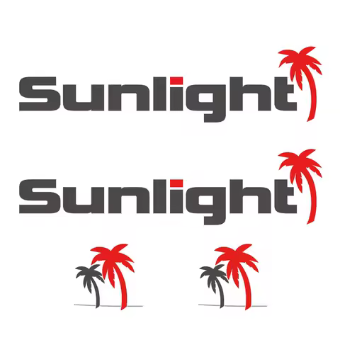 4pcs for Sunlight L Sticker RV Camper CARAVAN