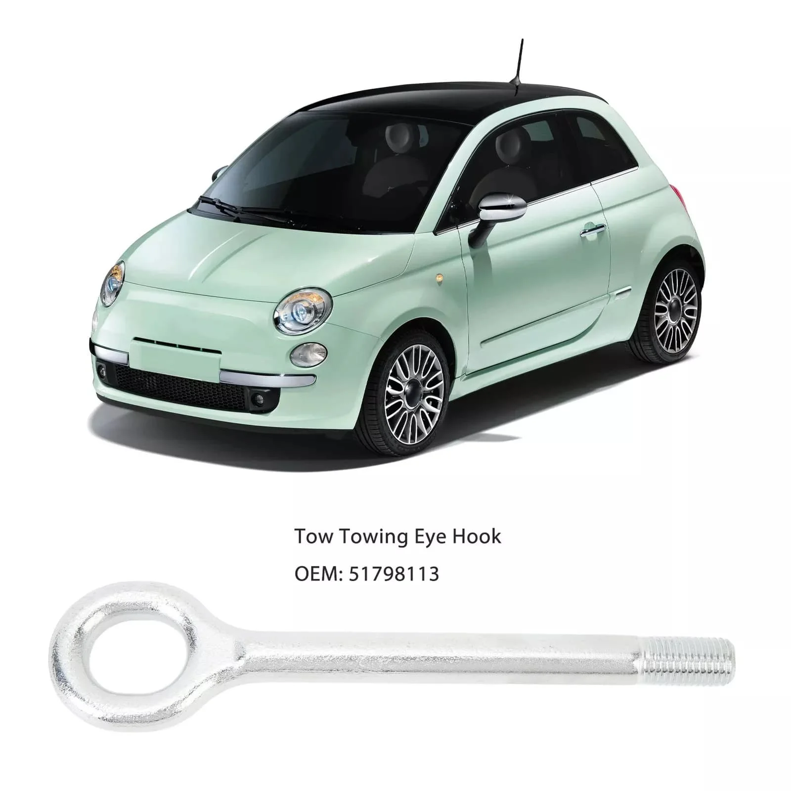 

51798113 For FIAT DUCATO CITROEN RELAY PEUGEOT BOXER 2006- Long Towing Eye Recovery Hook