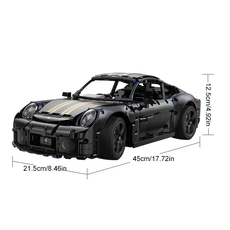Technische Racewagen 63006 RUF GT 2019 1:10 Model 1655 STKS Raceauto Bouwstenen Baksteen voor voor Auto Liefhebbers Verjaardagscadeau