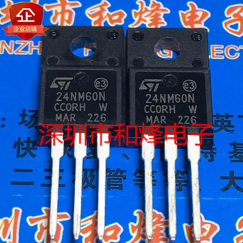 Free shipping  24NM60N STF24NM60N  TO-220F 600V 24A     10PCS