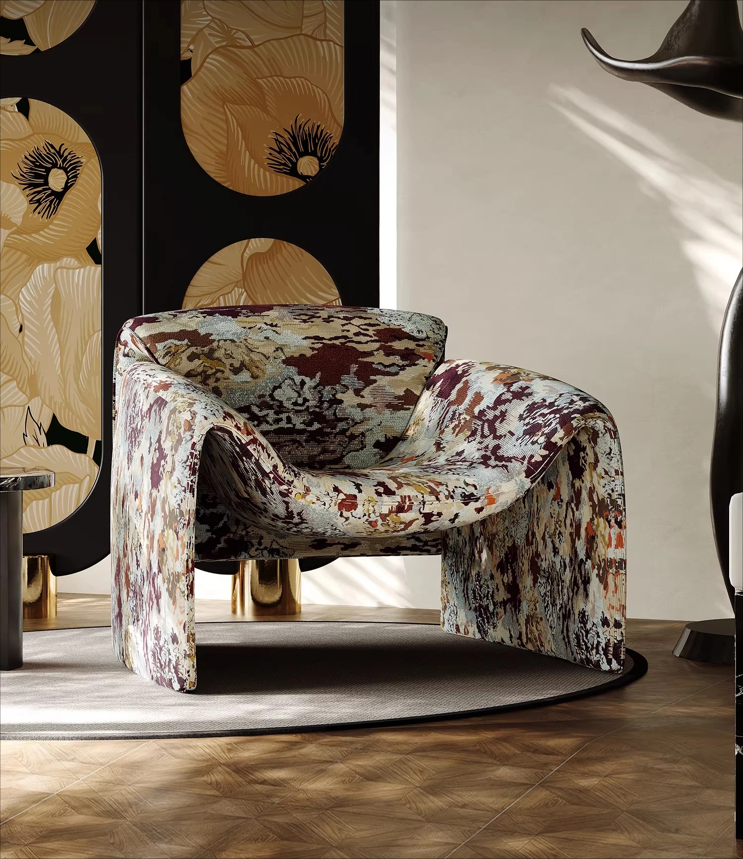

Medieval Crab Chair Single Sofa Chair Original Designer Creative Lazy Leisure Chair