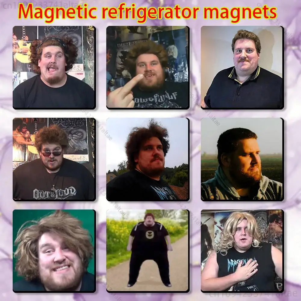 

D-Drachenlord Rainer Winkler Magnetic Fridge Magnets - No Falling Off, Fit for Refrigerators, All Metal Surfaces,Home Decor