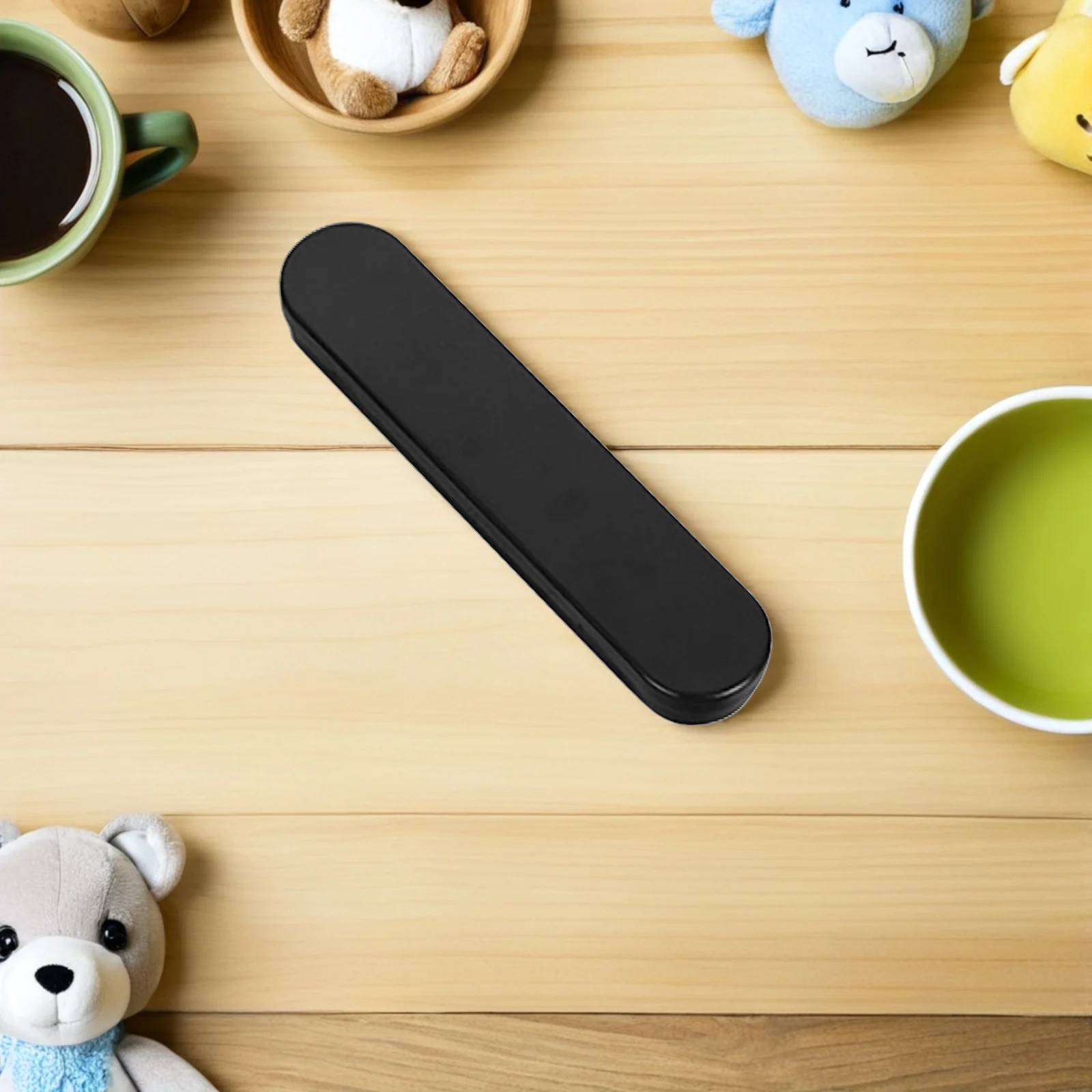 

4pcs Metal Pen Box Pencil Case with Supple Liner for Pens Pencils Markers Crayons Compact Black Silver Kids Students