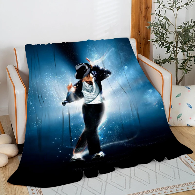 

Digital Print Winter Throws B-Michael Jackson Microfiber Bedding Warm Decorative Sofa Camping Nap Bed Fleece Fluffy Soft Blanket