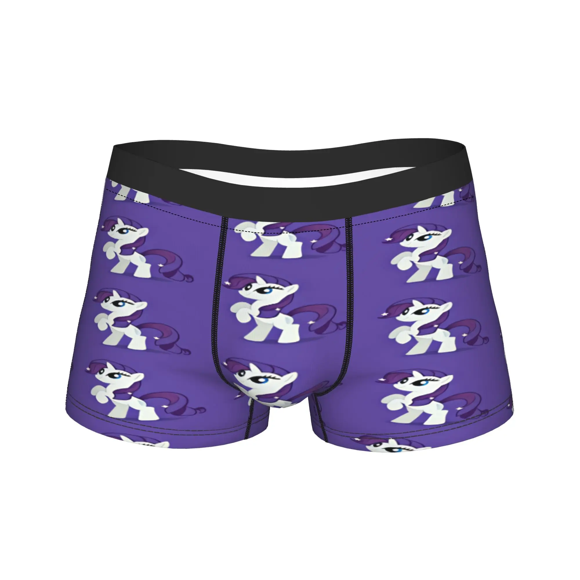 Rarity Twilight Sparkle Underwear  Custom DIY Trunk High Quality Men Panties Funny Boxer Brief Birthday Gift