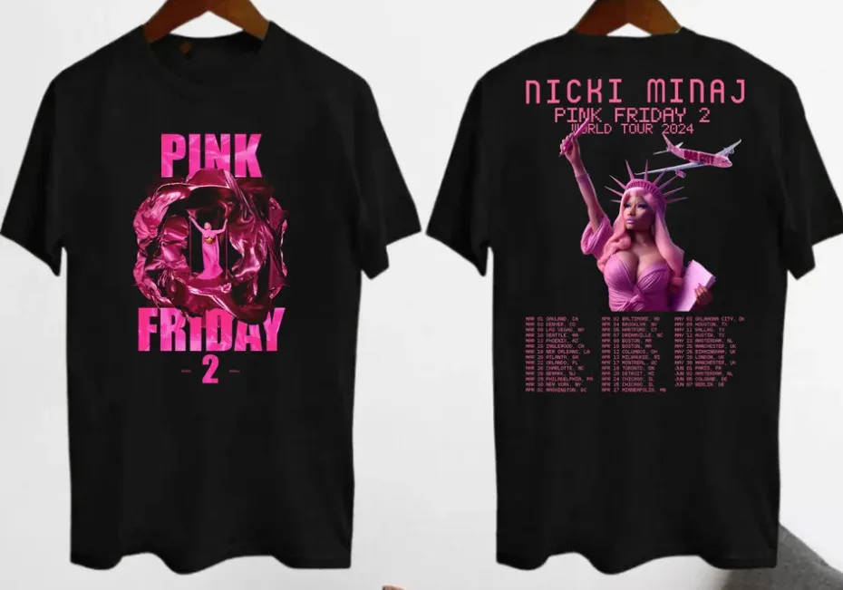 Pinkk Friday 2 Nicki Minaj Tourr 2024 tshirt