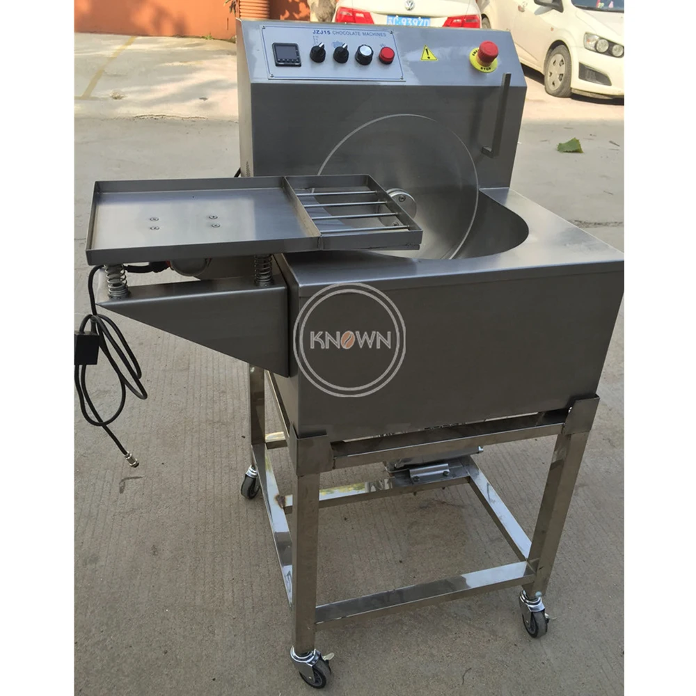 Mesin panci peleburan coklat, mesin Tempering coklat elektrik tangki penyimpanan campuran baja tahan karat dengan pengocok