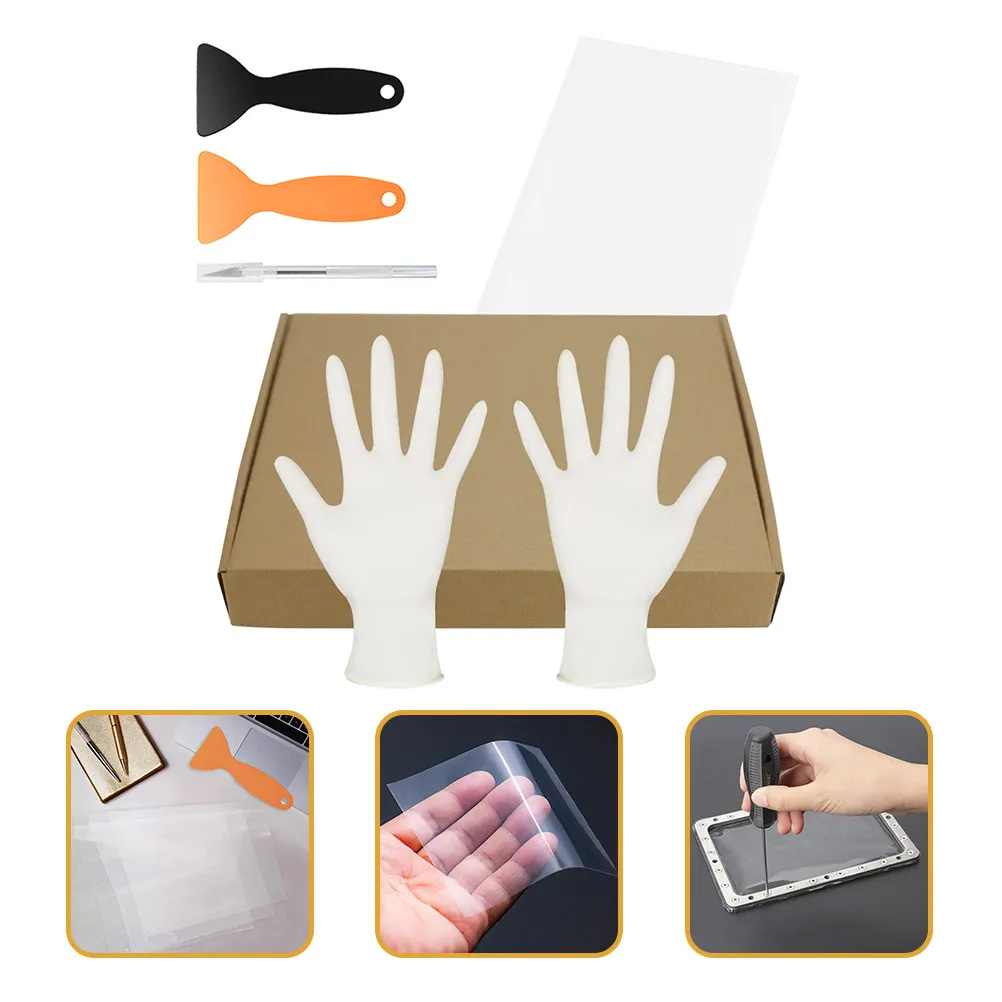 

Набор из 6 листов FEP-пленки для 3D-принтера: Премиум-пленка FEP для легкого снятия, ультрапрозрачная, УФ-стойкая, химически стойкая, быстросохнущая