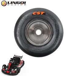 LINGQI Motorcycle Go Kart 5 Inch 10x3.60-5 Front Rear Rubber Tire Wheel Hub Rim For Karting Scooter Beach ATV UTV Buggy Quad