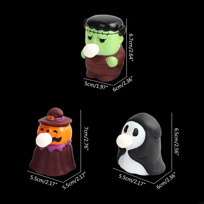 Halloween Stress Toy Party bevorzugt Zombie Kürbis fördern Stressabbau