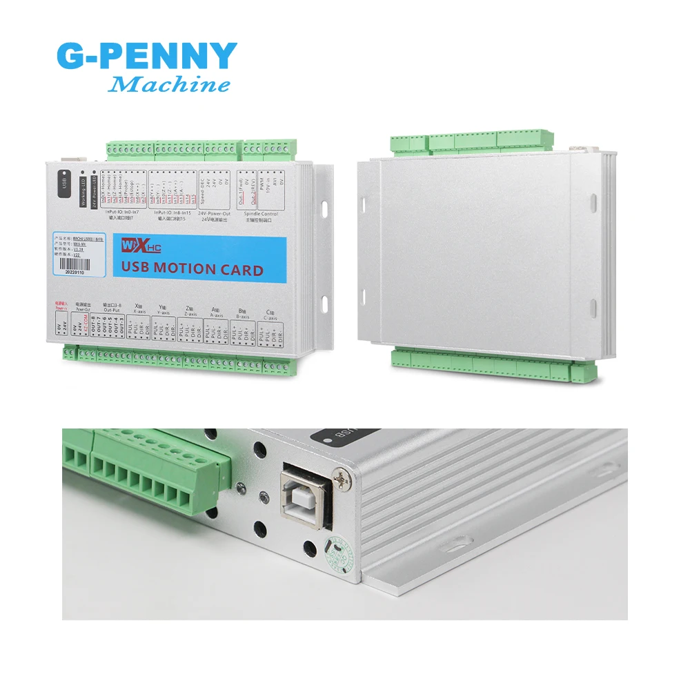 Imagem -06 - Usb Motion Card Controller para Cnc Máquina de Corte de Gravura Xhc Mkx-m4 Mach4 Frequência Axis 2000khz Mach 4