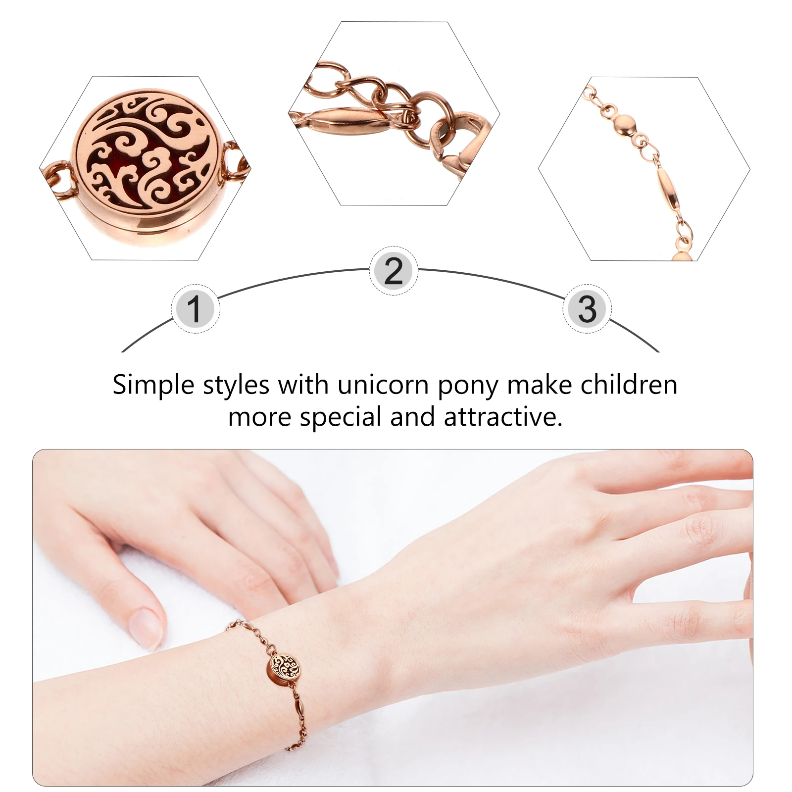 

Aromatherapy Bracelet Essential Oil Bangle Hollow Out Wrist Chain Decorative Perfume Diffuser Women Jewelry Chic Accessories