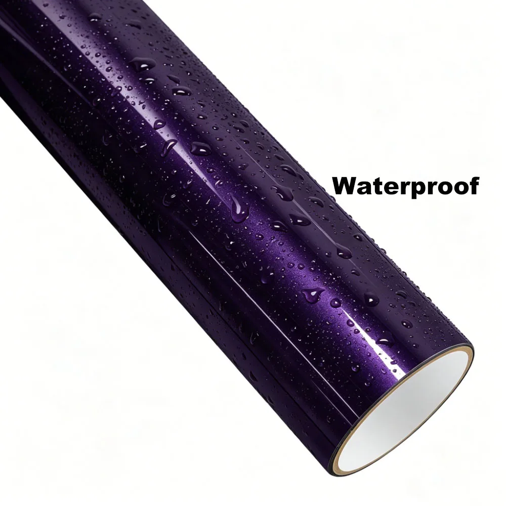 Dolotta Lila Auto-Vinylfolie PVC-Aufkleber Farbwechselfolie Auto-Wrapping-Folie Blasenfreie Vinyl-Aufkleber Auto-Zubehör
