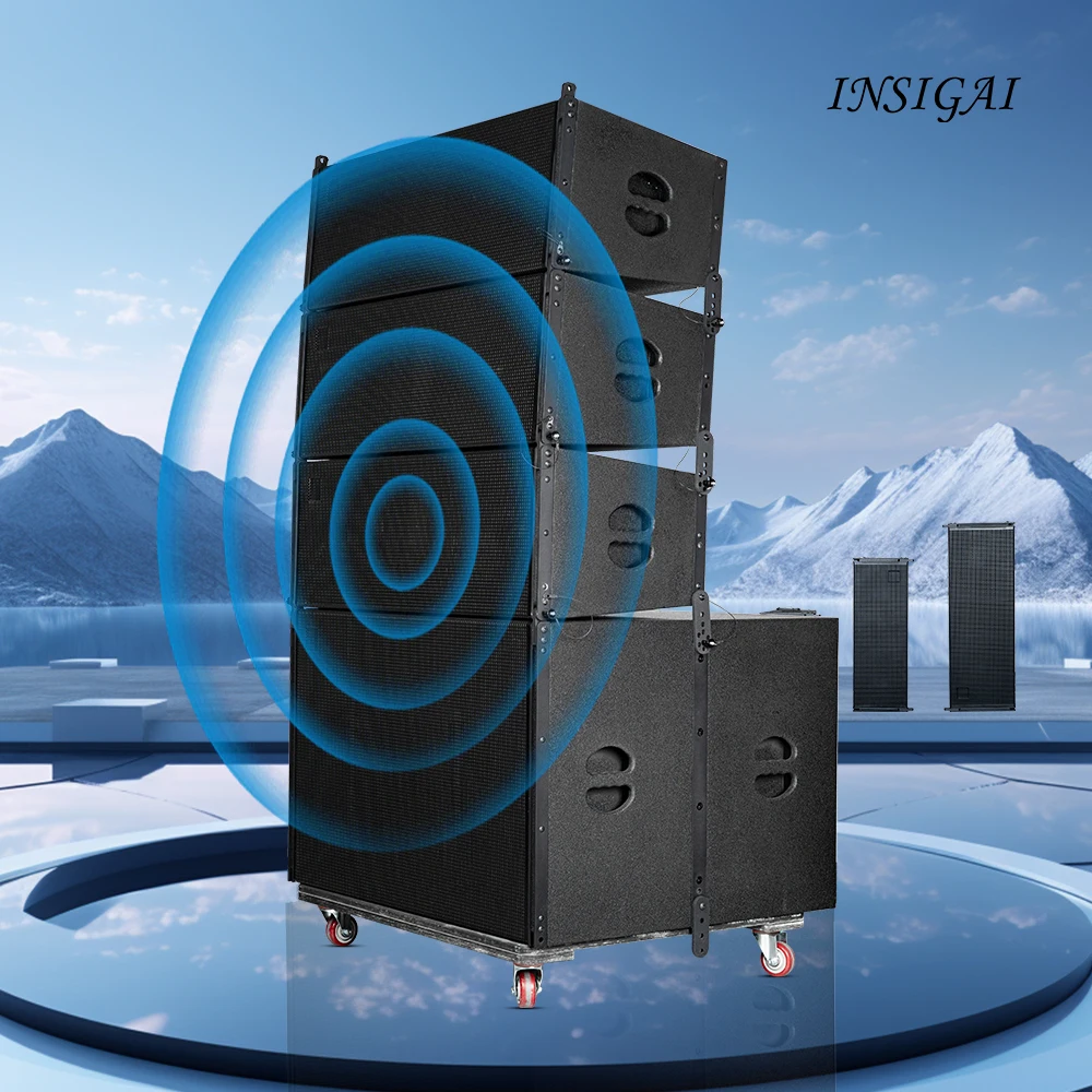 Professional Line Array Speaker Flight case System Sound System Audio Outdoor Concert Stage Active Line Array Speakers