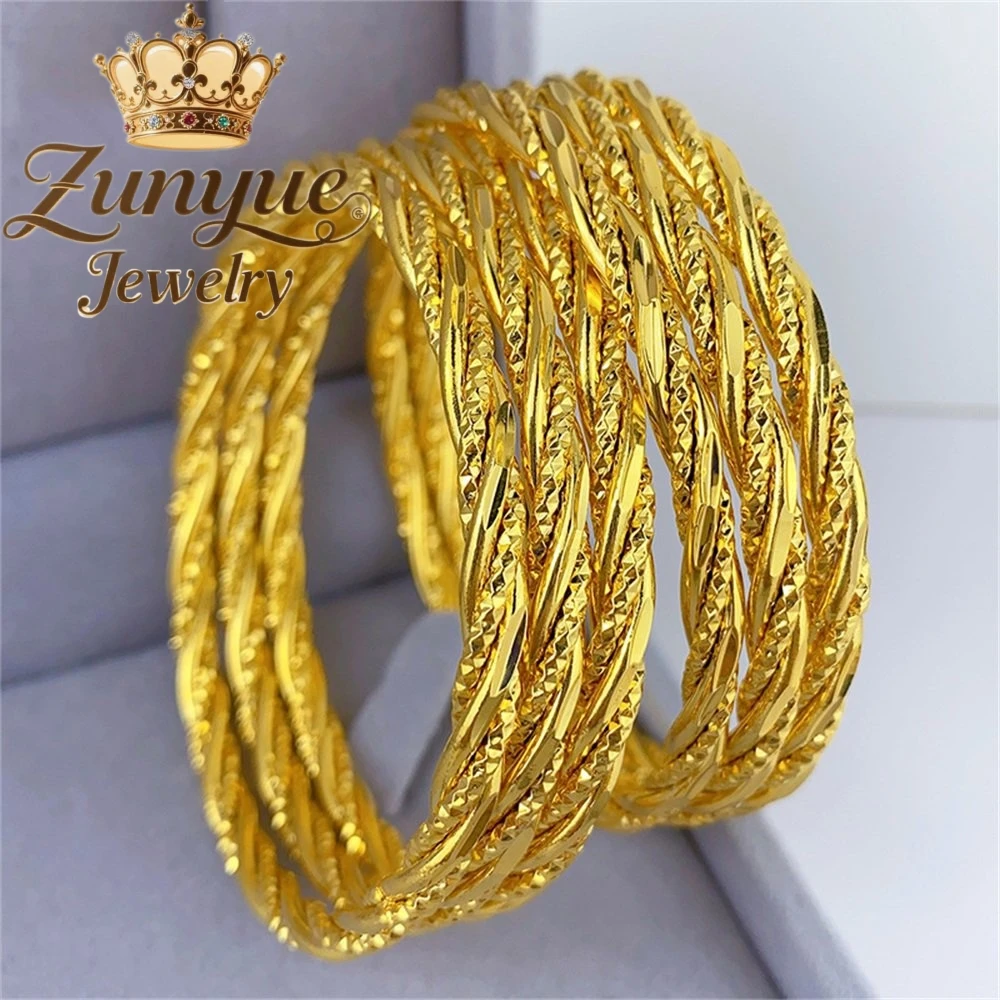 

Sand Gold Bracelet Hollowed-Out Pattern Luxury Quality Jewelry Fashion Jewelry Personalized Exquisite Elegant Best Selling Charm