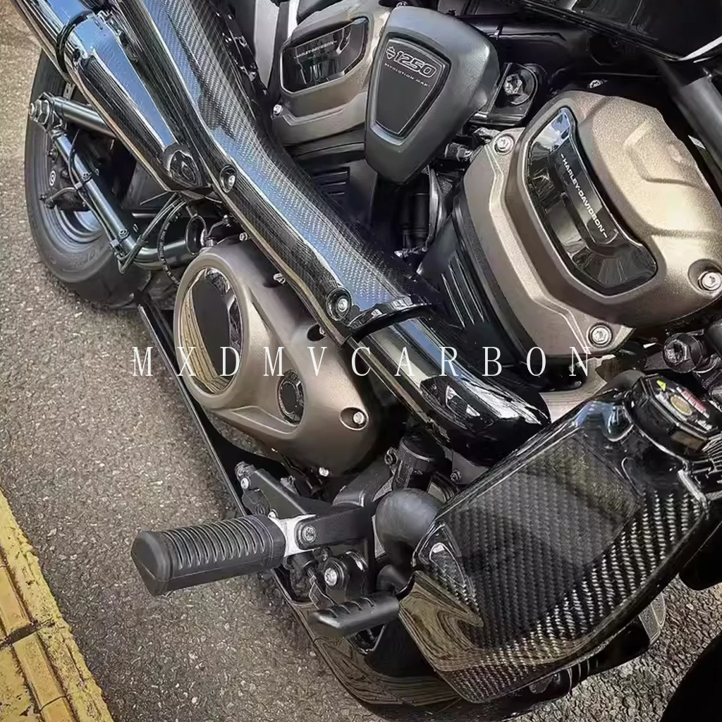 Für Harley Davidson Sportster S 1250 1250S 2021-2023 Motorrad 3K Kohlefaser Kühlerabdeckungen Seitenverkleidungen Spoiler Verkleidungs-Sets