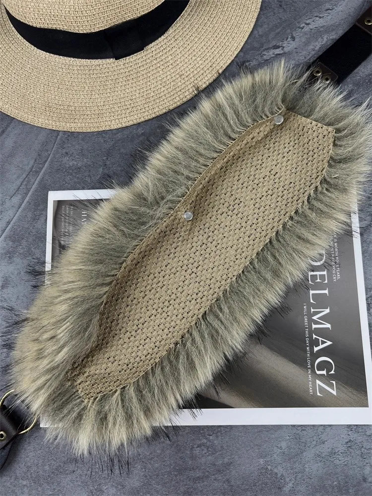 女性のフェイクファー PU レザーコルセット女性カマーバンドコートウエストバンドドレスデクラションワイドベルト J1585