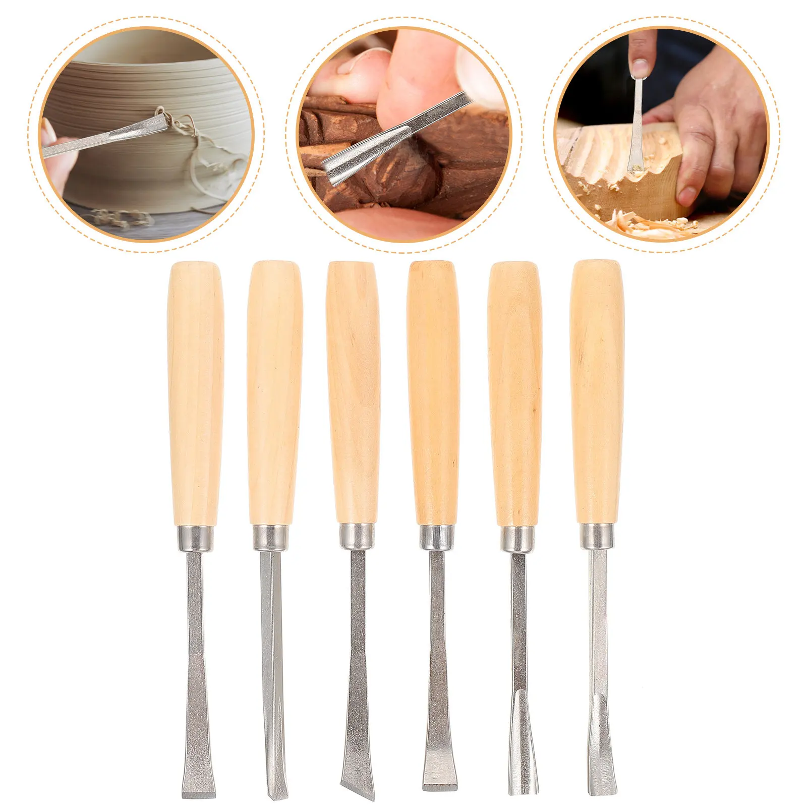 

Набор из 6 многофункциональных резцов для резьбы по дереву, профессиональный прецизионный набор инструментов для гравировки и рукоделия