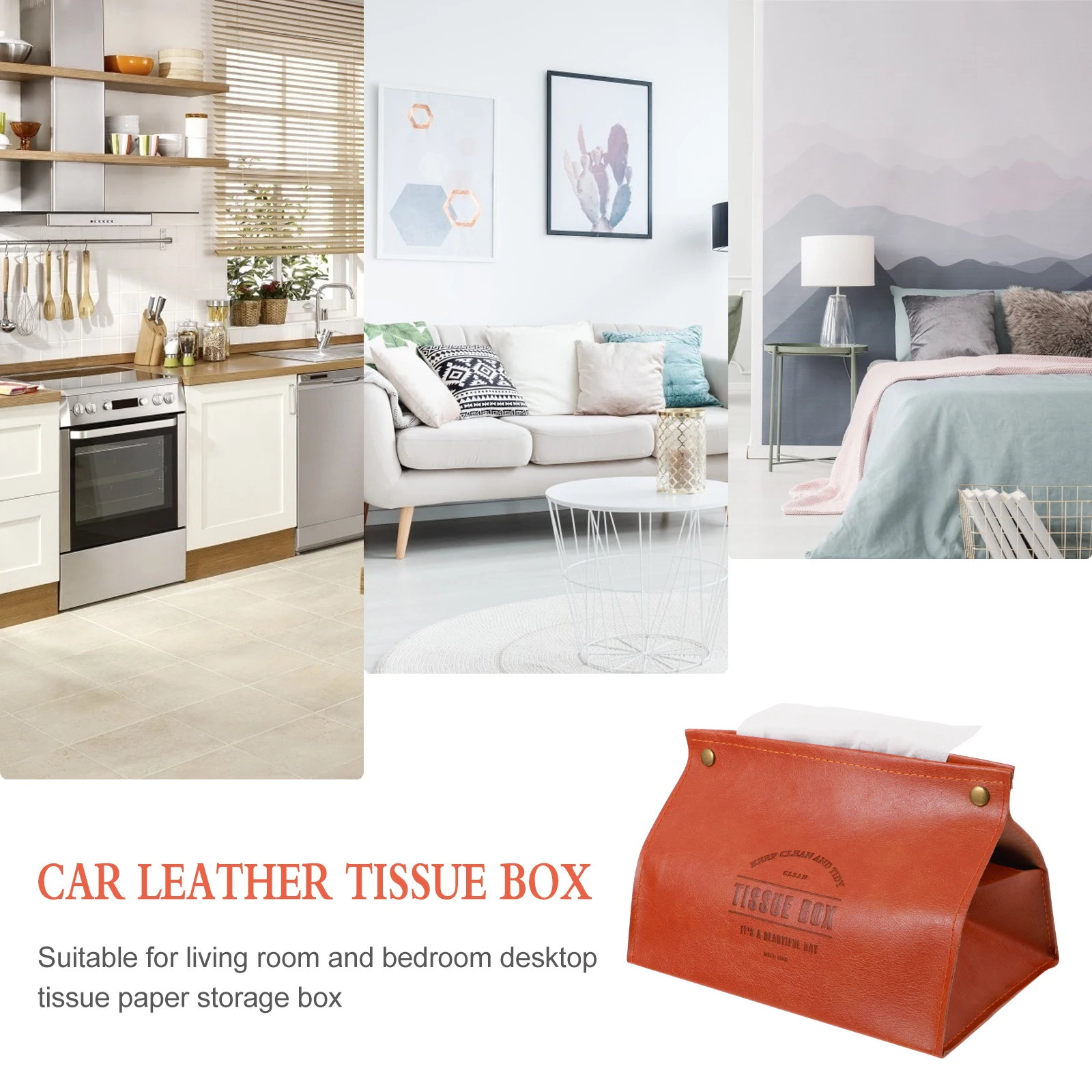 Tissue Soft Napkin Storage Container Napkin Holder Paper Storage Home Car Decor Long Life Recyclable
