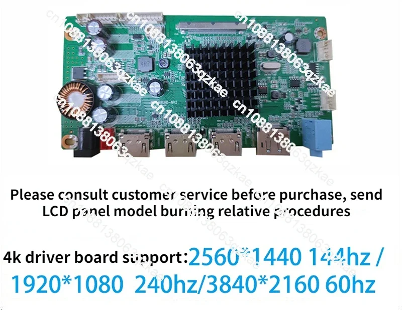 JRY-W9UHD-NV2 4K 2K144HZ Liquid Crystal Display LCD EDP VBO Driver Board