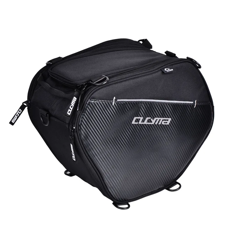 CUCYMA Motorcycle Scooter Footboard Bag 25L Water Resistant Front Storage Luggage with Shoulder Strap and Rain Cover