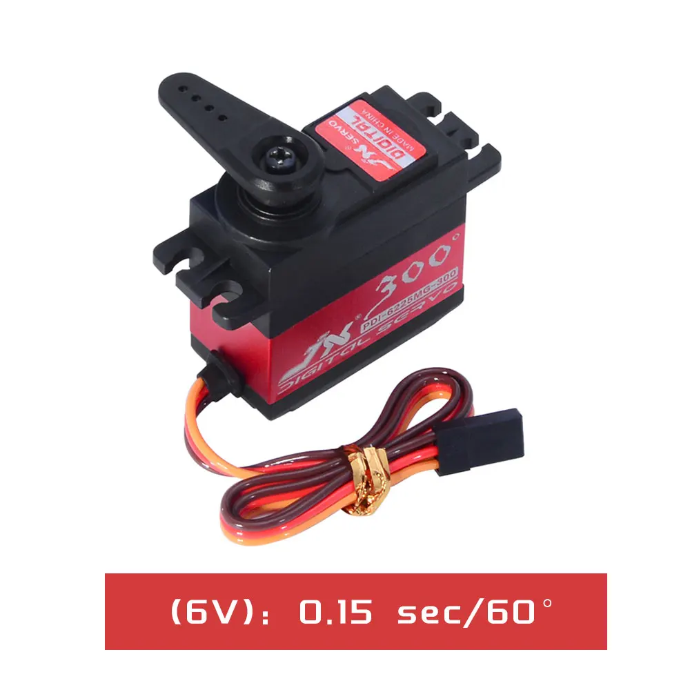 

Jx Servo Pdi-6225Mg-300 300 Degree 25Kg Metal Gear Cnc Shell Digital Standard Rc Servo Motor for Car Robot Uav Hobby Education