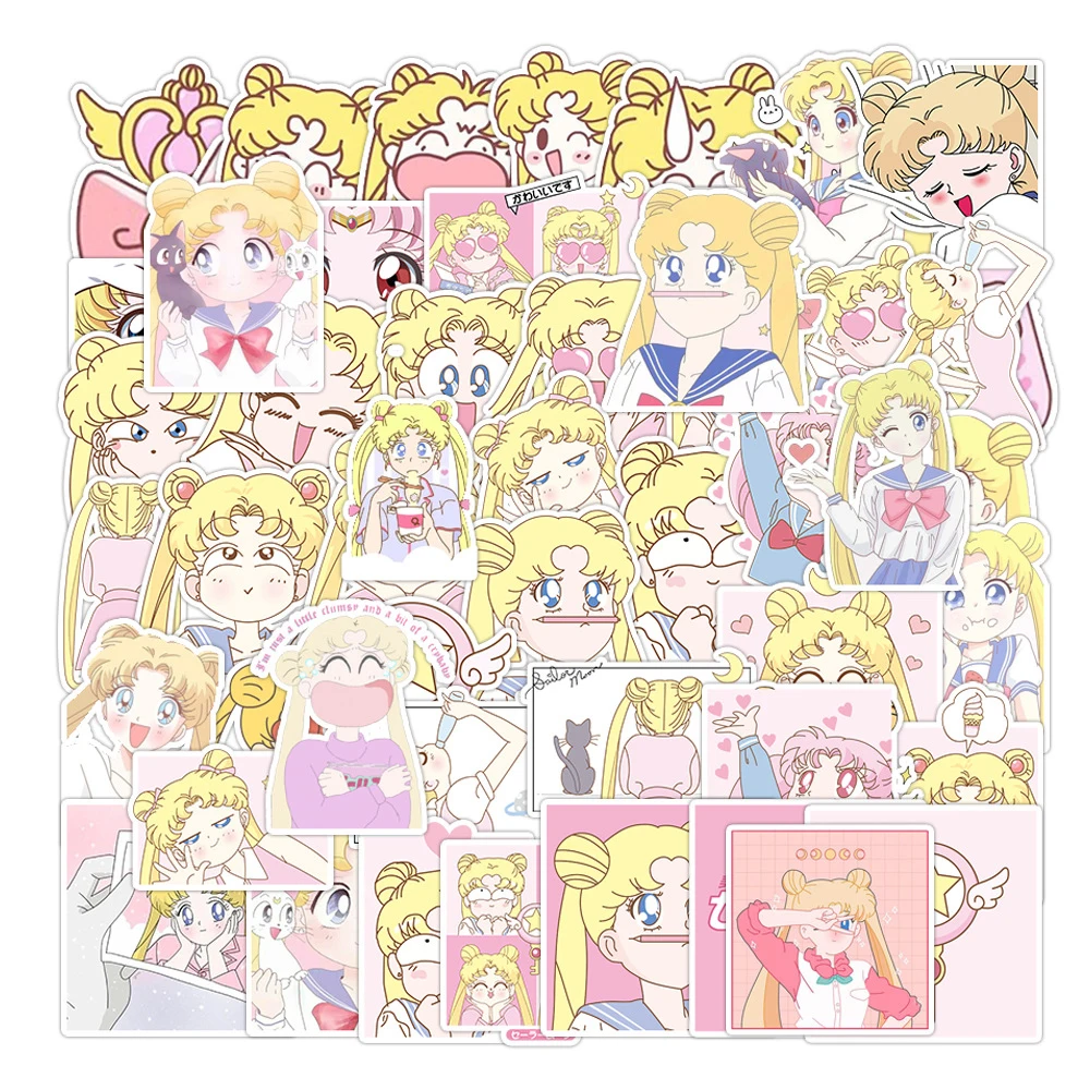 10/30/50 قطعة لطيف بحار القمر أنيمي ملصقات Kawaii فتاة الجمالية الشارات لعبة طفل DIY بها بنفسك حقيبة القرطاسية المحمول الكرتون ملصق