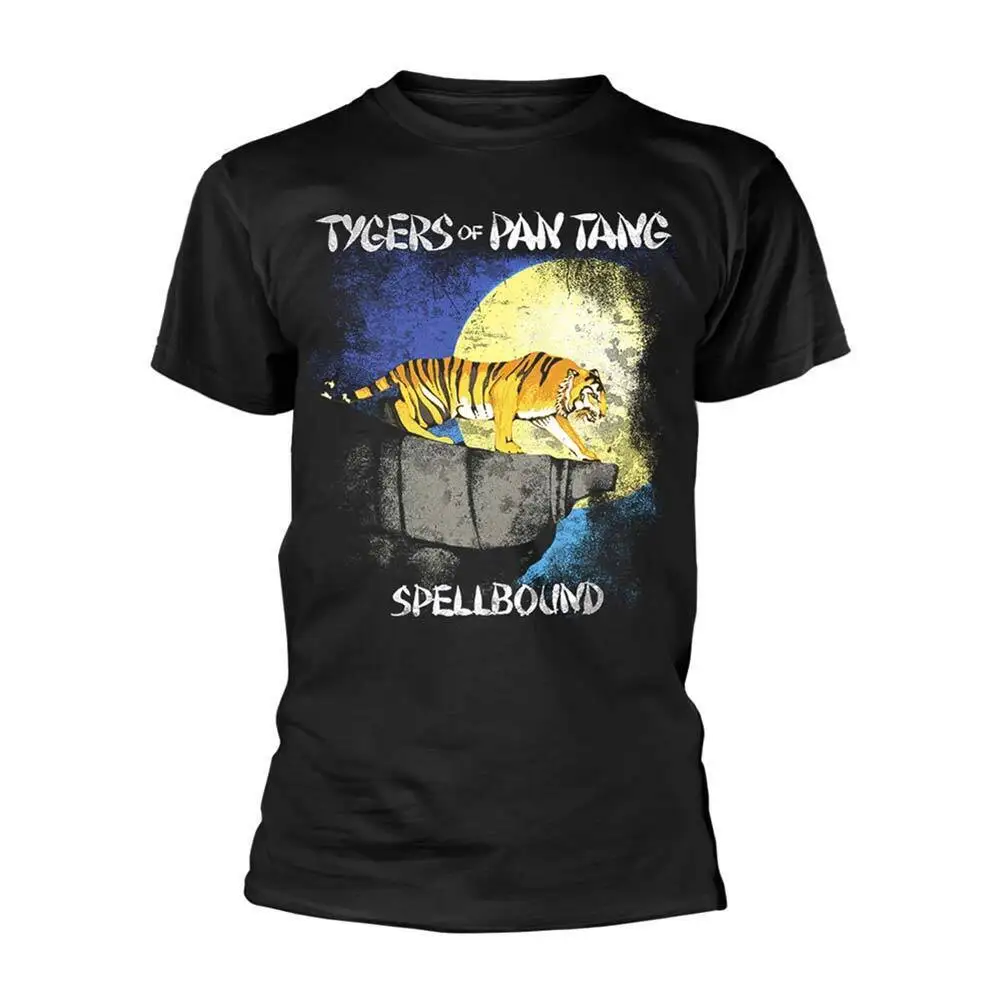 Camiseta negra pequeña para hombre Tygers Of Pan Tang Spellbound