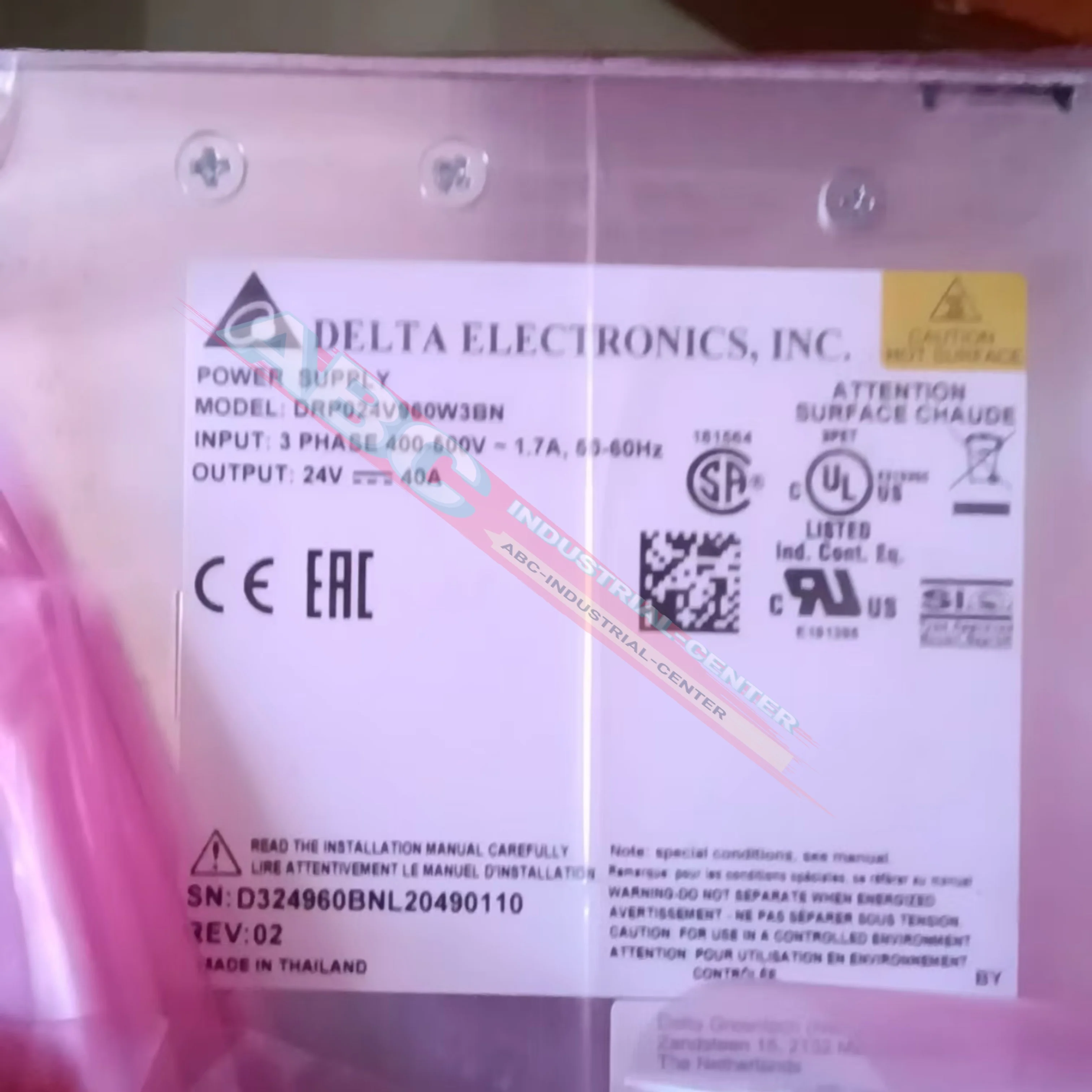 

Бренд DRP024V960W3BN Блок питания новый