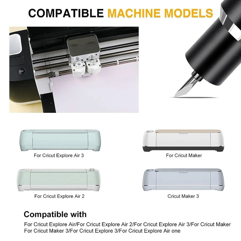 ABSJ-глубокое лезвие и корпус для Cricut Maker, лезвие для резки Maker 3/Maker/Explore 3/Air 2/Air/One