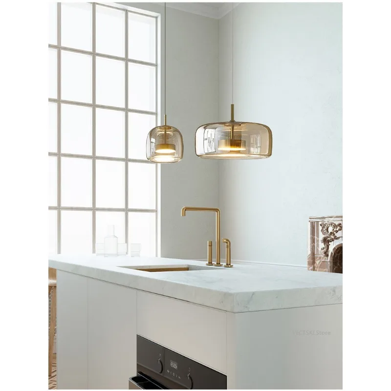 Modern Restaurant Pendant Light, Quarto simples, Luxo Cabeceira Pendurado Linha Luz, Coffee Shop Bar Table Lamp