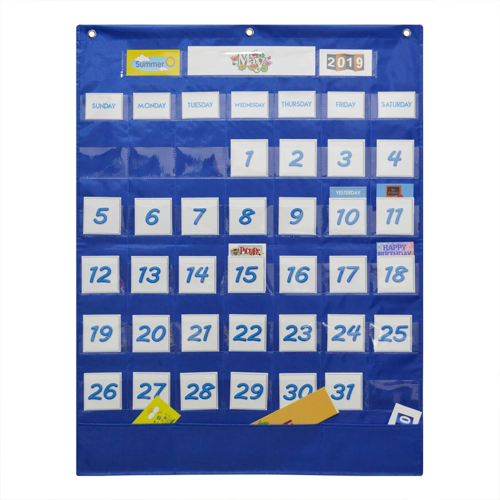 

1 set 1 Set Of Holiday Reminder Pouch Decorative Calendar Hanging Bag For Wall Door Home Office Study Decoration Organizer