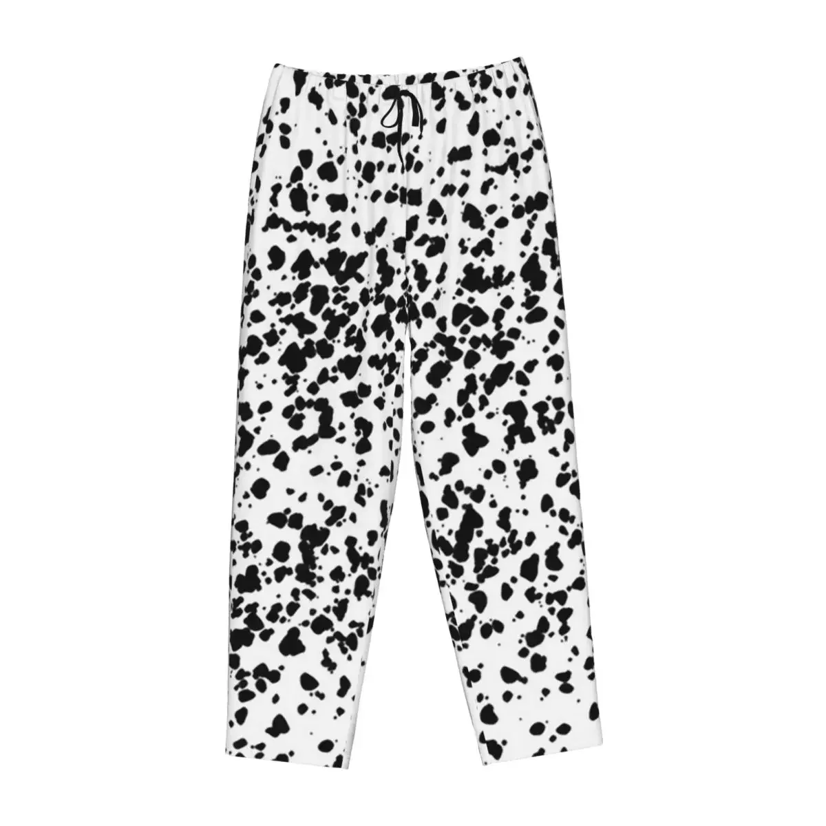 

Custom Dalmatian Dog Texture Women Pajama Pants Lounge Sleep Sleepwear Bottoms with Pockets