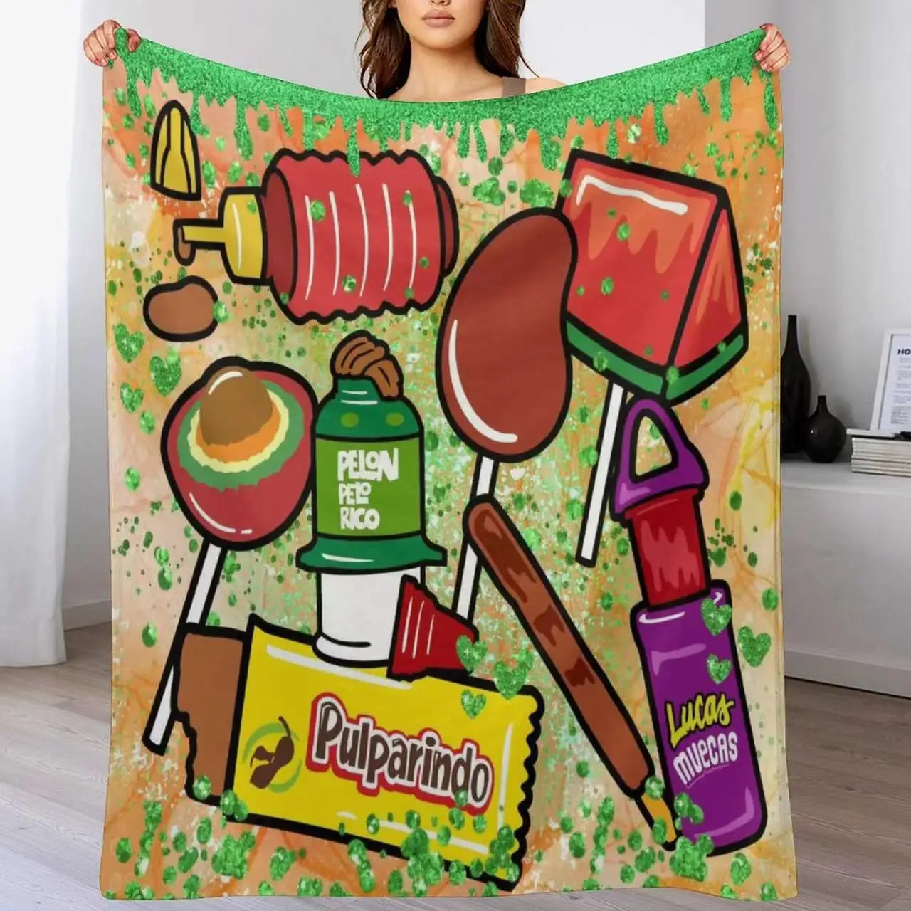 2023 Hot Sale Mexican Food Blankets For Holiday Season