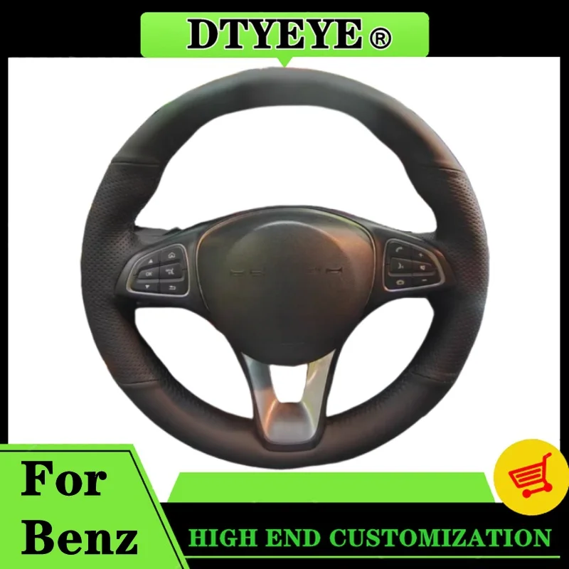 

Car Steering Wheel Cover For Mercedes-Benz Vito III ( W447 ) 2015 - 2023 Customized Microfiber Leather Steering Wheel Braid
