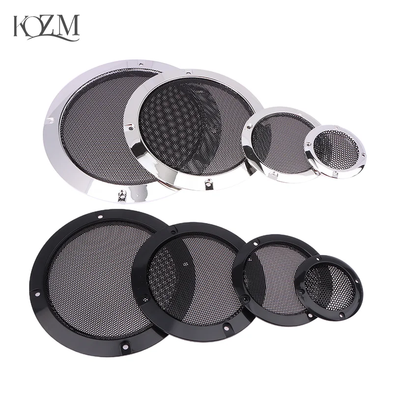 2/3/4/5/6.5/8 Inch Speaker Net Cover Car Home Loudspeaker Mesh Enclosure Speakers Plastic Frame Metal Iron Wire Grilles