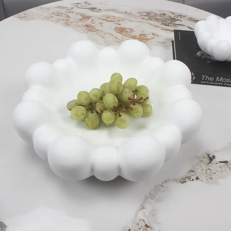 Minimally designed petal fruit plate Art Modern French Home Jewelry Storage Tray home living room decoration