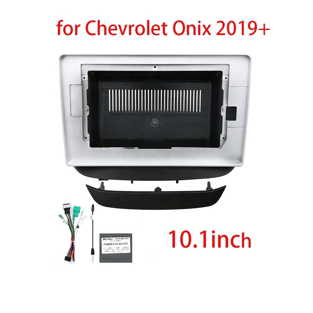 

10.1 inch Car Radio Facia Panel for Chevrolet Onix 2019+ Fascia Dash Kit Install Console Panel 10.1inch Plate Adapter Bezel Trim
