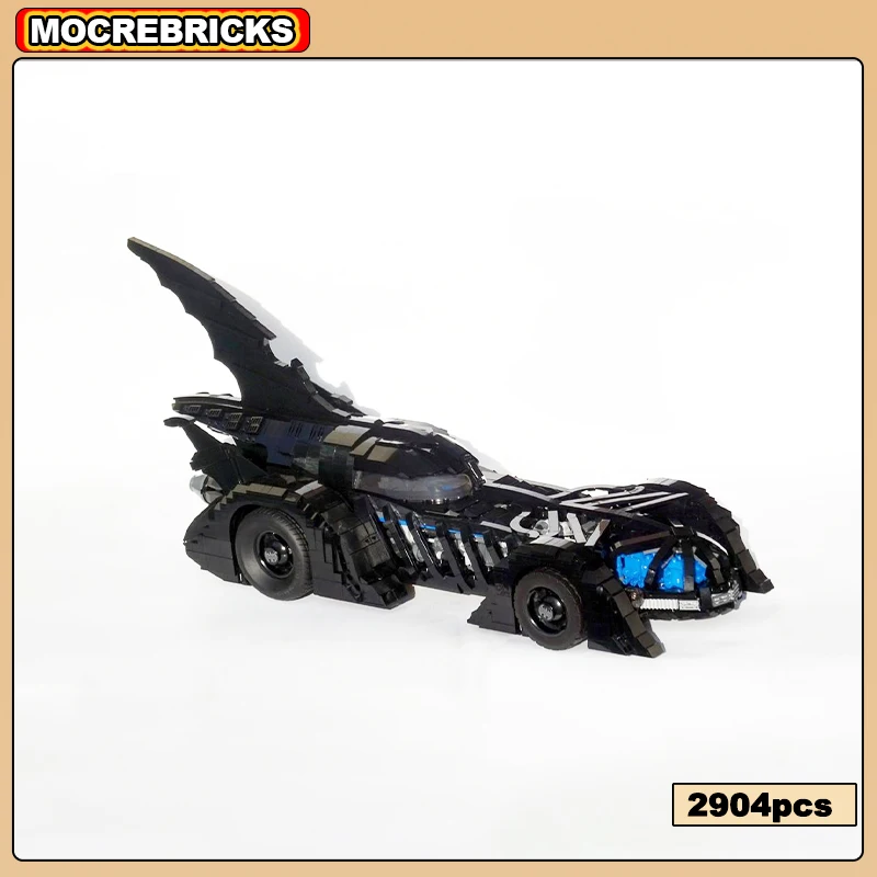 

Famous Movie UCS 1995 Forever Batcar MOC Building Blocks Model Bat Chariot Sports Car Brick Toy Children's Gift