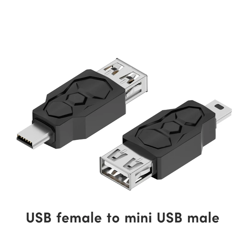 USB Adapter Micro USB to Mini USB Converter Female Male Bidirectional 480Mbps Y3ND