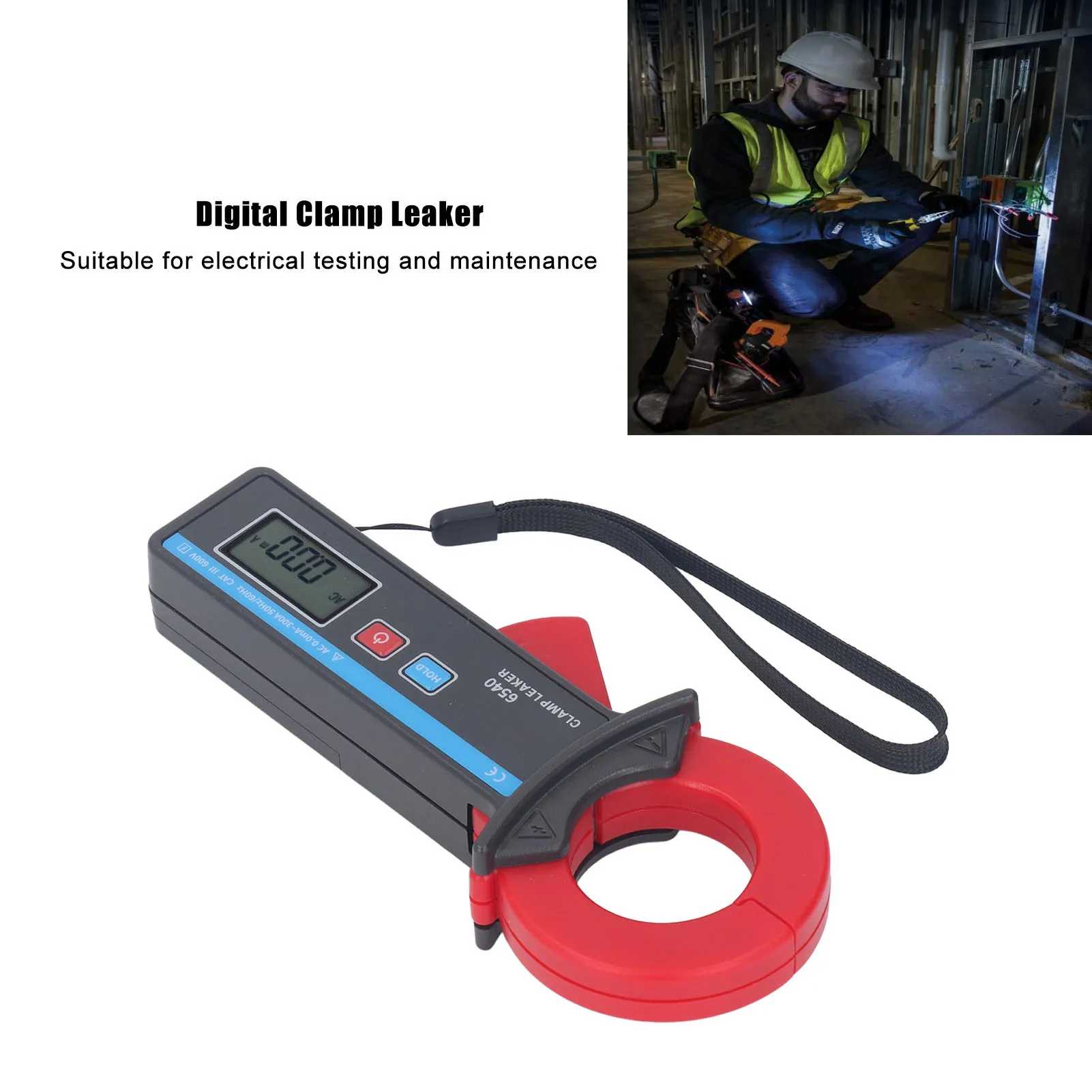 تسرب فك التيار متر عالية الدقة الرقمية تسرب المحمولة مقياس التيار الكهربائي 40 مللي متر الفك حجم ETCR6540 المحمولة المشبك مقياس التيار الكهربائي