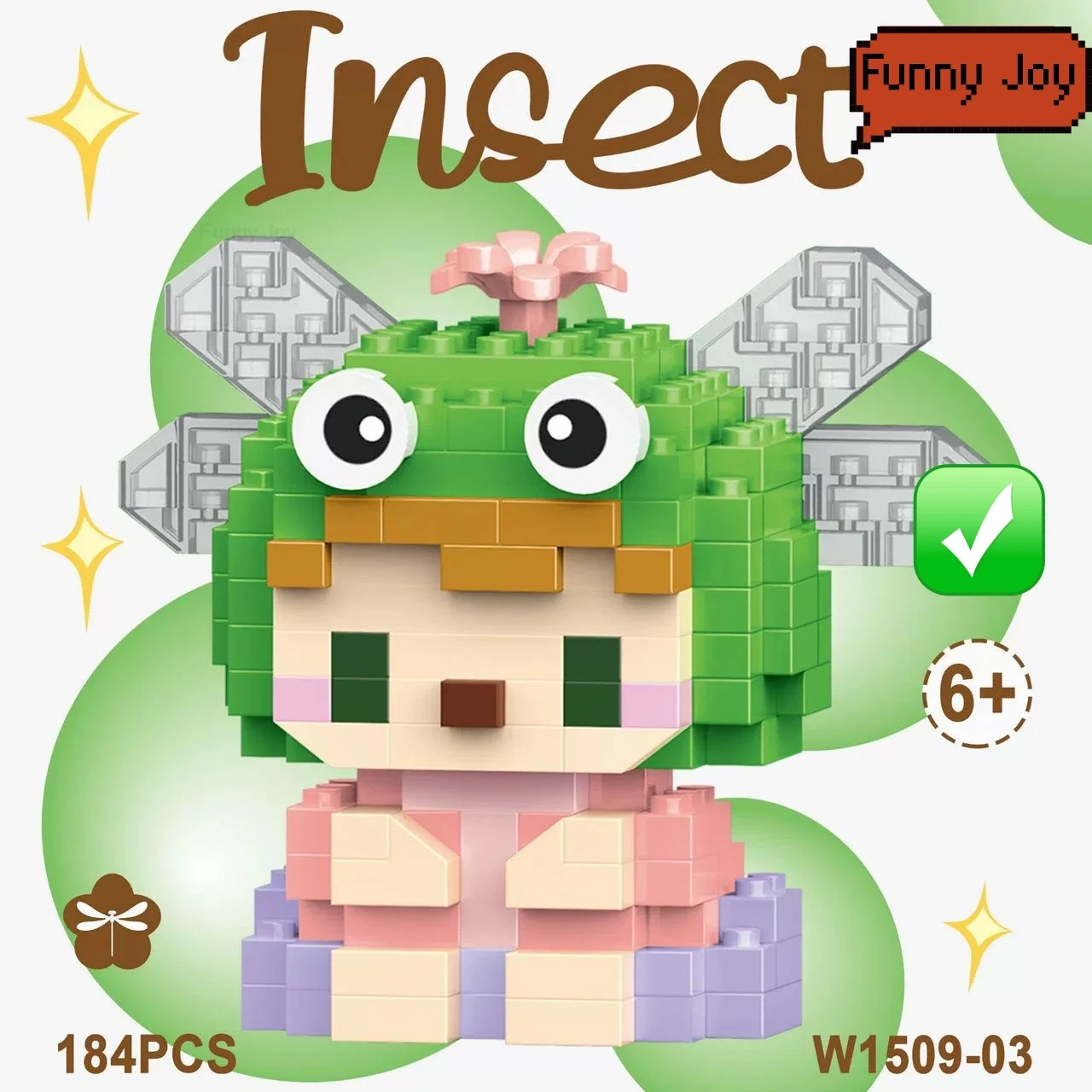 Leuke insecten microdieren bouwstenen 3D diamantmodel BEE slaksteen DIY stadsbouwspeelgoed voor kinderen kindercadeau